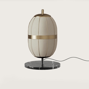 Настольная лампа Pull Matt black/Aged gold