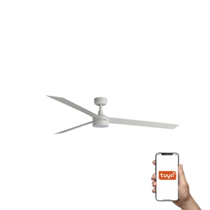 Потолочный вентилятор CRUISER XL Ш1600MM белый 3 PALAS 18W LED DIM TUYA