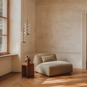 Подвесной светильник Vitree S черный металл/ прозрачный плафон