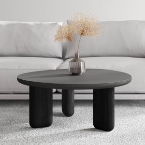 Журнальный столик Momo D800 массив / пластик fenix темно-серый