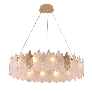 Люстра Cloyd SENEGAL-B C12 / Ø80 см - с золотыми листьями - золото (арт.11171)