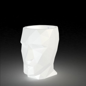 Кашпо Adan матовое светящееся LED RGBW Battery 50x68x70