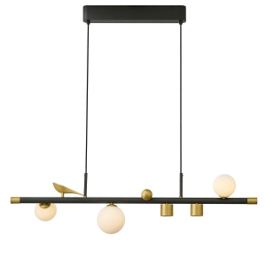 4324-5P, подвесная люстра, L870xW160xH265/1800, 2xLEDx6W + 3xLEDx5W, 2160LM, 4000K, included