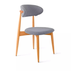 Стул Paolo, бук натуральный, ткань, серый