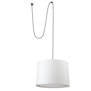 Подвесной светильник Conga белого цвета с вилкой
