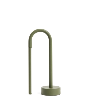 Переносная настольная лампа Bow из зеленого алюминия