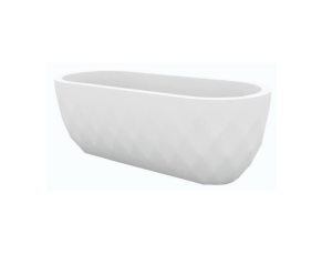 Кашпо Vases Nano матовое белое 14x33x12