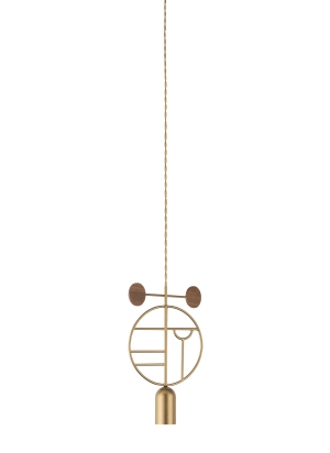 Подвесной светильник Wooden Dots WD06 Gold/walnut