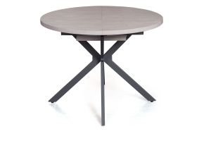 Стол круглый Vegas раздвижной (100+40) цемент светлый