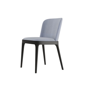 Стул Magda без стежек, массив бук, рогожка голубой