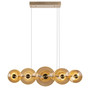 4571-10P, подвесная люстра, L1120xW220xH1500/1690, LEDx55W, 3800LM, 4000K, included