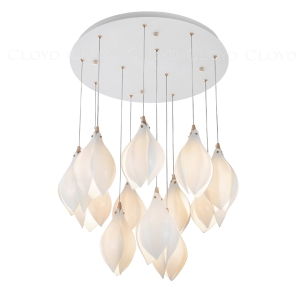 Люстра Cloyd MANGRA C12 / Ø53 см - керамика - белый (арт.10363)