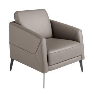 Кресло 5134/KF-A051-M9019 темно-серое кожаное