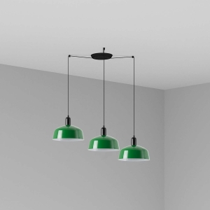 Подвесной светильник TATAWIN зеленый 3xE27