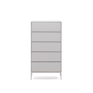 Vedrana Комод с 5 ящиками белый лак 60 x 114 см
