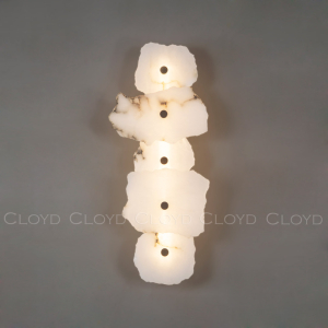 Бра Cloyd KNOSS-A W1 / выс. 51 см - алебастр - латунь (арт.20270)