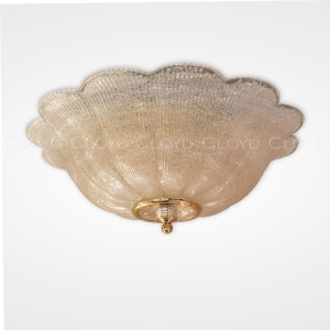 Потолочный светильник Cloyd OBELIA FM9 / Ø50 см - золото - стекло satin (арт.11281)