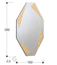 Зеркало Laverna большое золотое от интернет-магазина IDODOM.RU