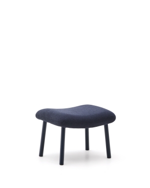 Пуф для ног Inari синий из стали и полиэстра 60 x 50 см