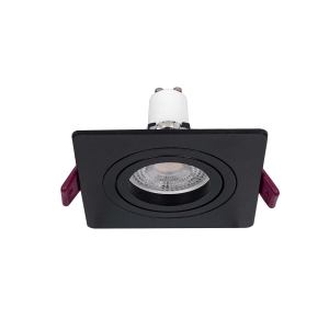 4646-1C, врезной светильник, L92xW92xH28, cutout:D80, 1xGU10x35W, IP20, excluded