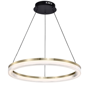 4400-6P, подвесная люстра, D600xH100/1500, LEDx30W, 2625LM, 4000K, IP20, included