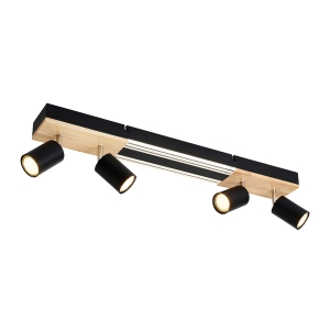 4437-4C, потолочный светильник, L700xW90xH175, 4xGU10x50W, excluded + LEDx12W, 1200LM, 4000K, included