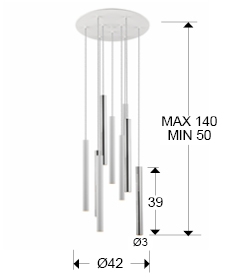 Подвесной светильник Varas 9L белый/хром от интернет-магазина IDODOM.RU
