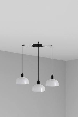 Подвесной светильник Tatawin M 3L белого цвета