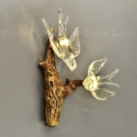 Бра Cloyd SIRIN W2 / шир. 30 см - латунь (арт.20304)