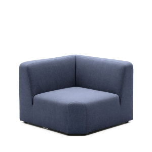 Угловой модульный диван Neom синего цвета 75 см