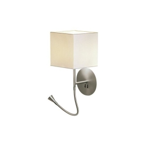 Бра Hotel Python квадратное никель-белый