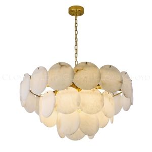 Люстра Cloyd BOSFOR-C C16 / выс. 42 см - алебастр - латунь (арт.12355)