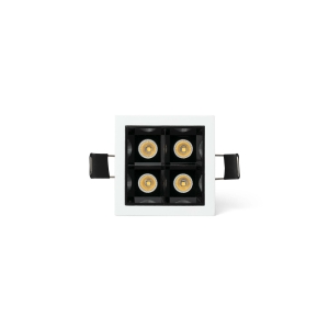 Встраиваемый светильник TROOP 4x2W бело-черный 48є 4000K CRI90
