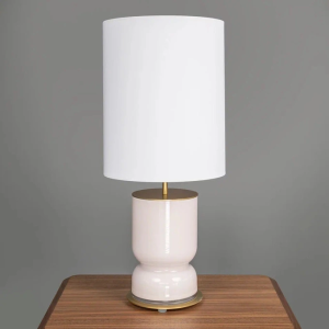 Настольная лампа Got золотой металл /бледно-розовое стекло, абажур 11532