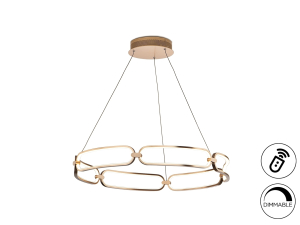 Подвесной светильник Colette Ø80 розовое золото DIM