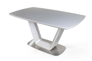 Стол Monroe (150+50 см) матовое закаленное стекло капучино