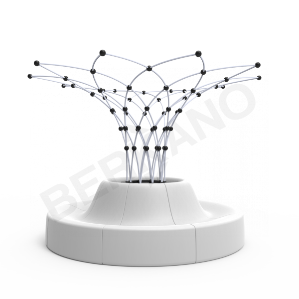 Цветочная инсталляция lnterstellar d520 h390 Snow White