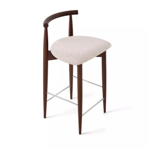 Стул полубарный Diana, бук натуральный (тонированный коричневым лаком), бежевый