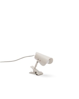 Маленькая настольная лампа Jula с зажимом из серого металла