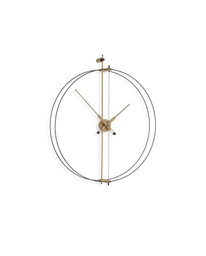 Часы настенные Mini Barcelona Premium Oak/Black fiberglass