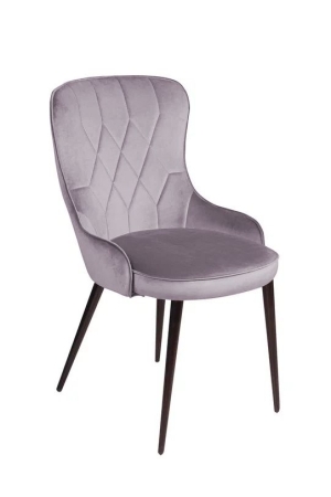 Стул Leonardo, бархат светло-серый 26