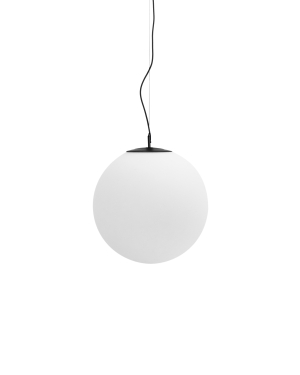 Подвесной светильник Brisia из черного металла с матовым стеклянным шаром Ø50