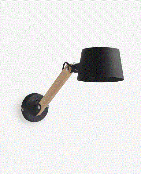 Настенный светильник Move черный от интернет-магазина IDODOM.RU