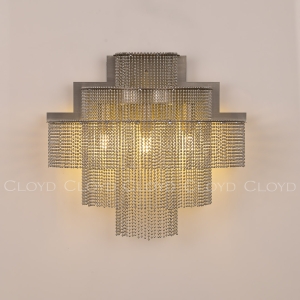 Бра Cloyd ONASSIS W3 / выс. 27 см - хром (арт.20371)