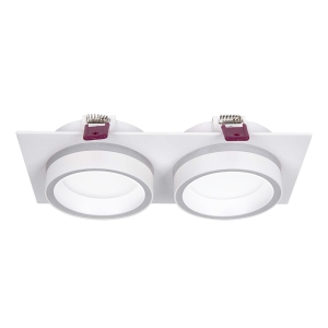 4650-2C, врезной светильник, L215xW108xH44, cutout:L186xW92, 2xGX53LEDx15W, IP20, excluded