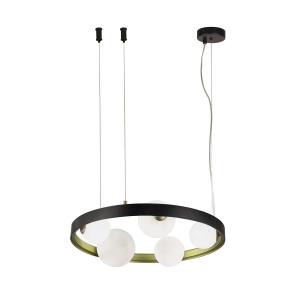 4628-5P, подвесная люстра, D550xH200/1500, 5xG9x28W, excluded