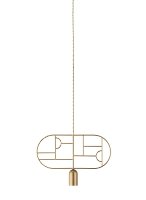 Подвесной светильник Wooden Dots WD03 Gold