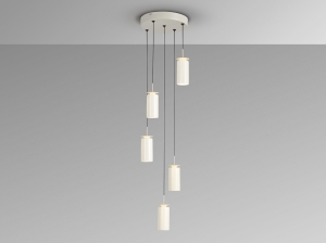 Alfara Подвесной светильник 5L кремовый D35