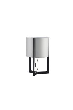 Настольная лампа Nirvana Ø 25 см черный/серый абажур