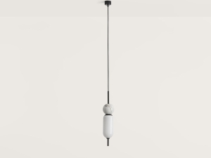 Подвес Anet черный металл - белый мрамор